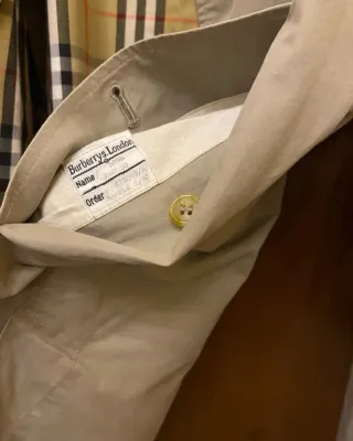 Gabardina Burberrys Vintage Beige gris Multicolor