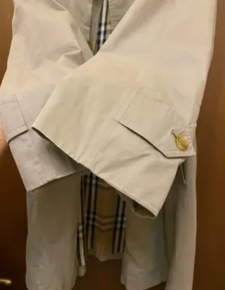 Gabardina Burberrys Vintage Beige gris Multicolor