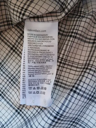 Camicia Calvin Klein a quadri taglia XL