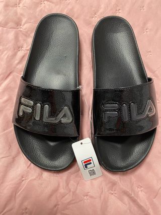 Chanclas Fila Negras Talla 39