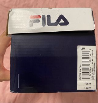 Chanclas Fila Negras Talla 39