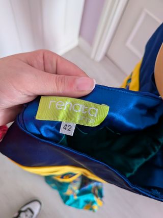 Vestido largo fiesta con fular