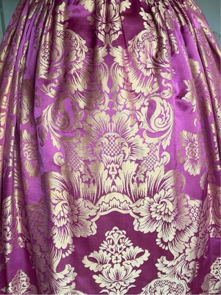 Traje de Fallera Rosa y Dorado