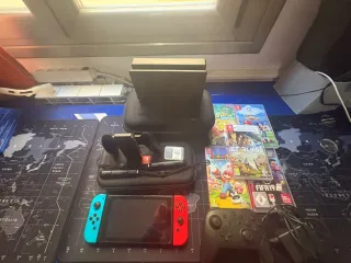 Nintendo Switch Azul/Rojo + Accesorios