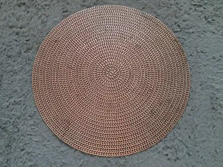 Tappetino Decorativo Rotondo Intrecciato