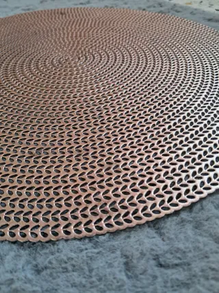 Tappetino Decorativo Rotondo Intrecciato