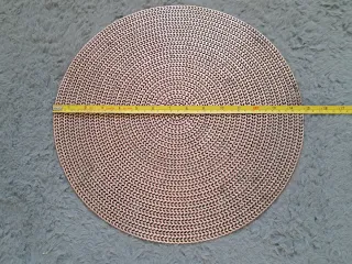 Tappetino Decorativo Rotondo Intrecciato