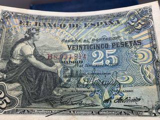 Billete 25 Pesetas Banco de España 1906
