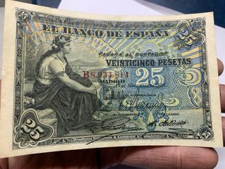 Billete 25 Pesetas Banco de España 1906
