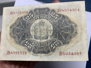 Billete 25 Pesetas Banco de España 1906