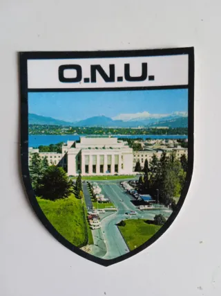 Pegatina adhesivo O.N.U. (Organización Naciones