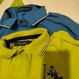 U.S. POLO ASSN. Polo M/S Blu/giallo