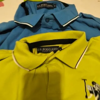 U.S. POLO ASSN. Polo M/S Blu/giallo