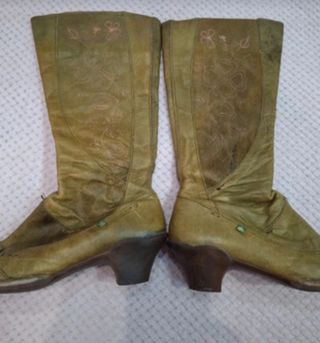 Botas Altas El Naturalista verdes T,40 de piel