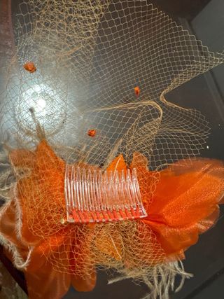 Tocado para bodas y eventos, sujeta con peinecillo