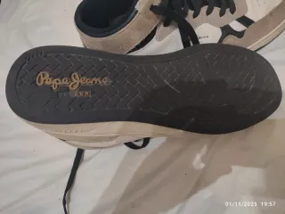 Sneakers Pepe Jeans alte beige/bianche