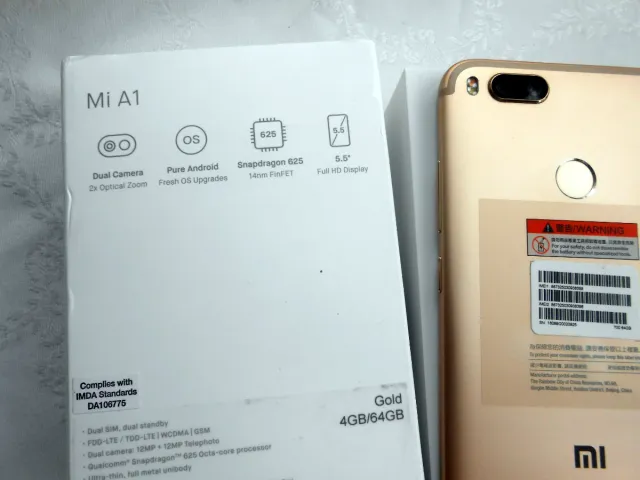 Xiaomi Mi A1 Oro
