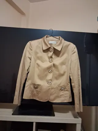 Americana beige mujer