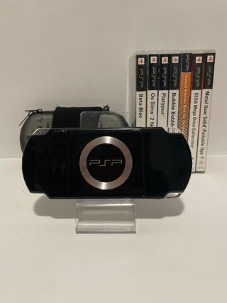 PSP 2004 Negra + 7 Juegos + Funda + Cargador