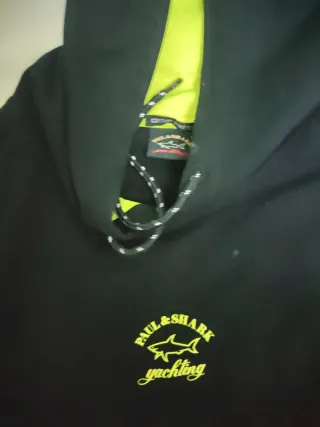 Sudadera Paul & Shark Negra con Capucha