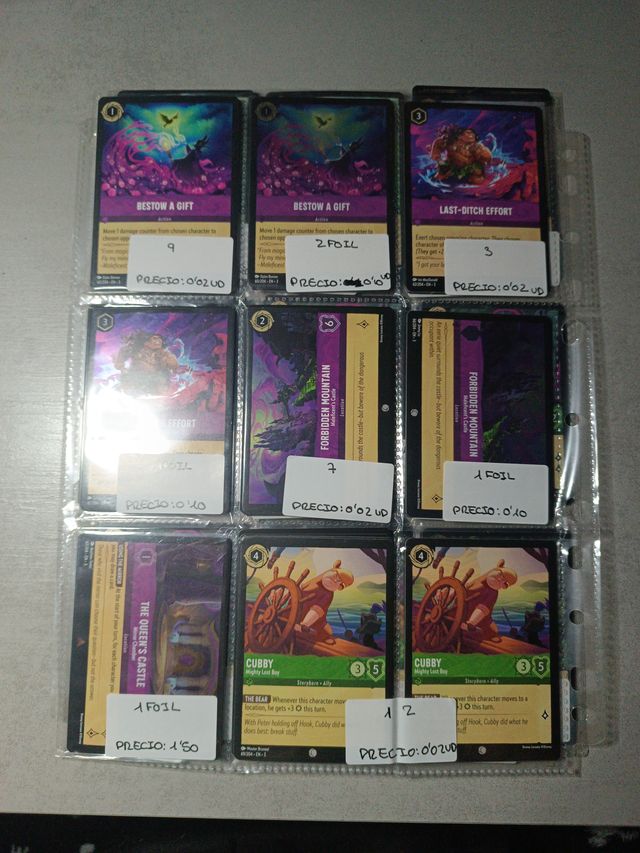 Cartas Lorcana Primera, Segunda Edición