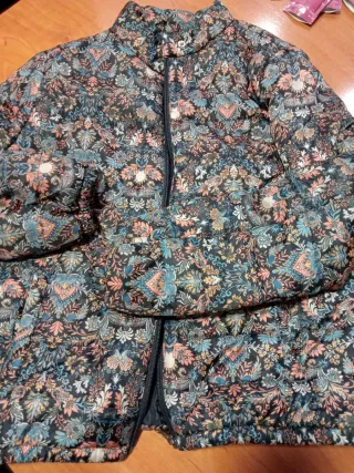 Cazadora estampada multicolor