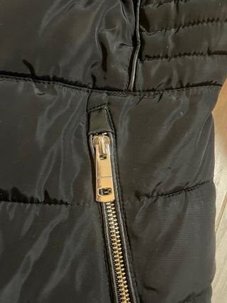 Anorak negro talla S entallado