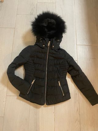 Anorak negro talla S entallado