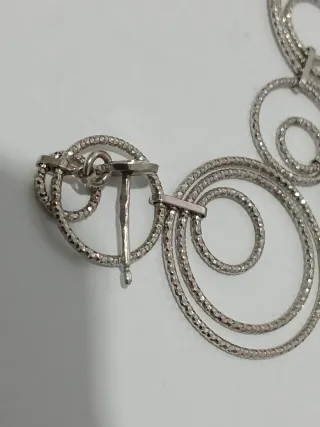 Brincos Prata 925 Portuguesa Zircónias Com 4.5 cm