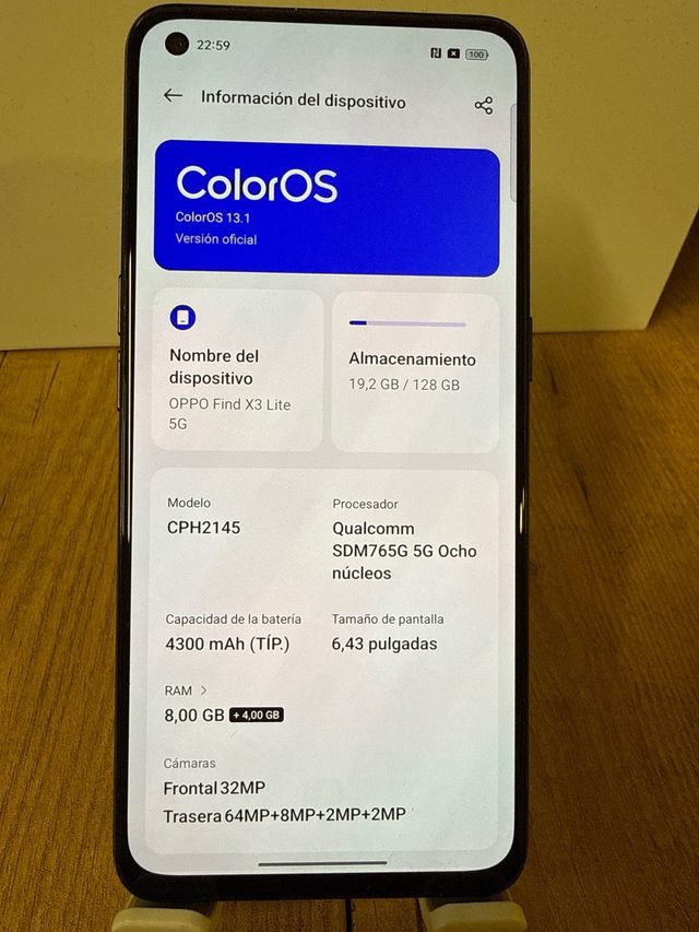 Oppo Find X3 Lite Negro