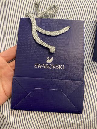 Colgante Swarovski oro con caja y autenticidad