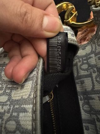 Bolso Dior Saddle Monogram Gris y Beige