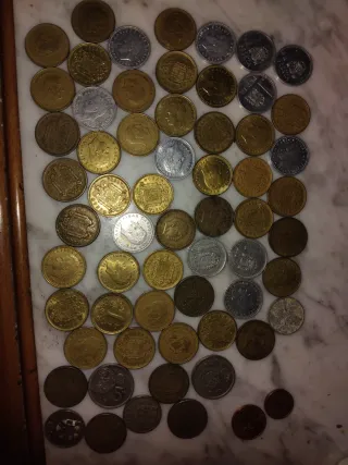 Lote de Monedas Antiguas Pesetas