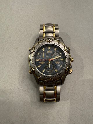 Reloj Lotus Cronógrafo Titanium Dorado Gris