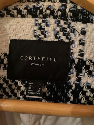 Chaqueta mujer cuadros Cortefiel a estrenar
