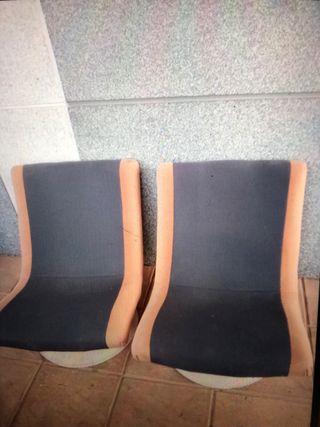 Sedie girevoli vintage dell'era spaziale