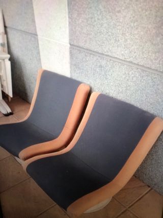 Sedie girevoli vintage dell'era spaziale