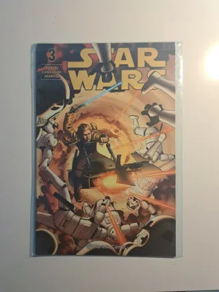 Lote de tres cómics de Star Wars