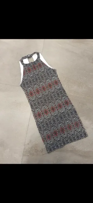 Vestido estampado rombos Pull&Bear