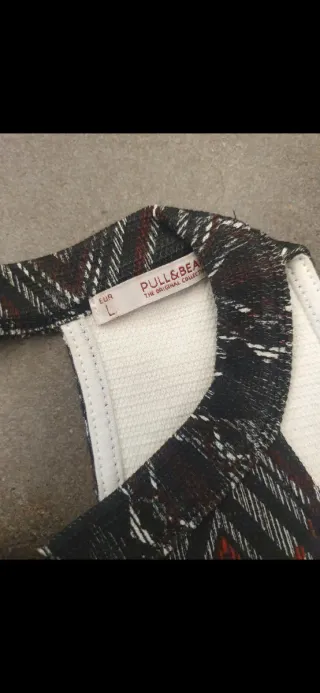 Vestido estampado rombos Pull&Bear