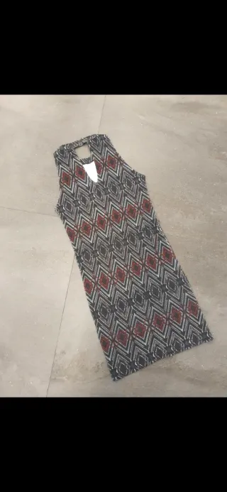 Vestido estampado rombos Pull&Bear