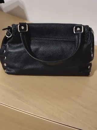 Borsa vera pelle blu