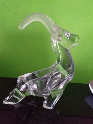 Cenicero de cristal vintage cabra