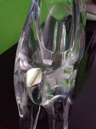 Cenicero de cristal vintage cabra