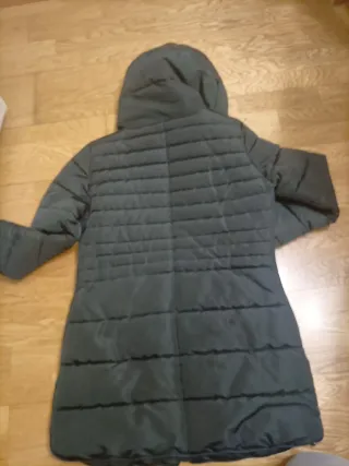 Abrigo Plumas Mujer Verde