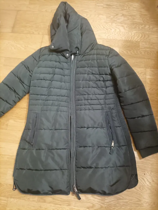 Abrigo Plumas Mujer Verde