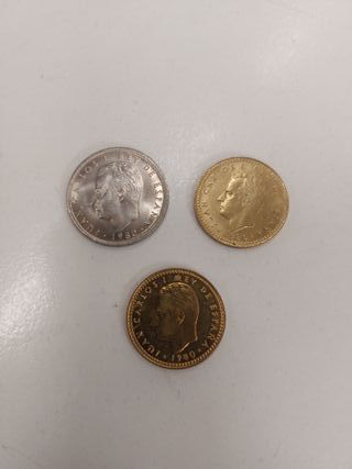 3 Monete Pesetas commemorative Espana 1982