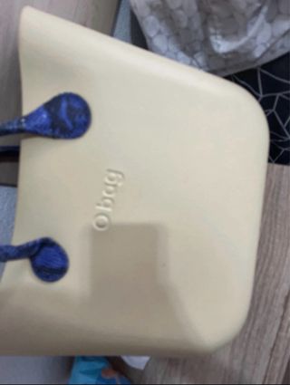 Bolso O bag Beige y Azul