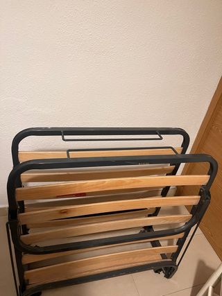 Cama Plegable Metal y Madera