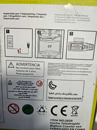 Coche teledirigido Bigfoot Crawler 4x4